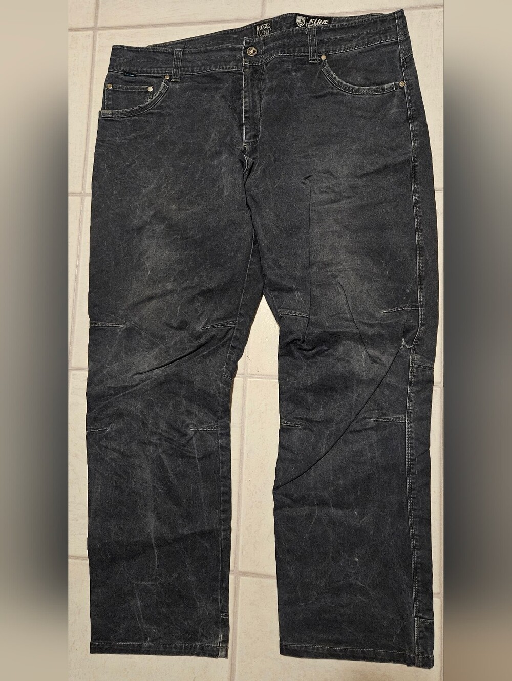 Kuhl Ryder Vintage Patina Dye Pants Men's Size 40x32 Black Canvas Hiking Camping